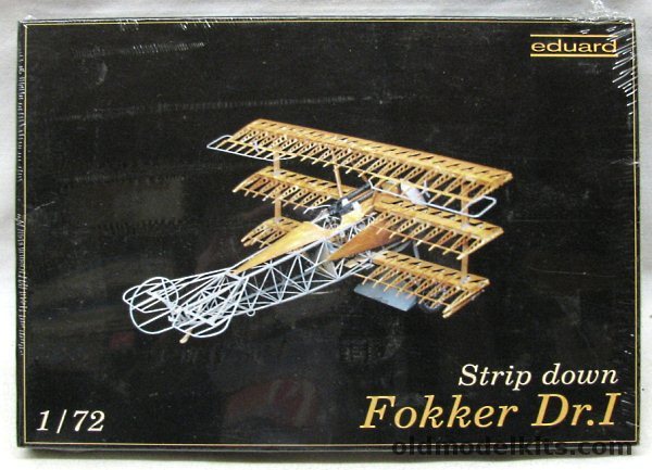 Eduard 1/72 Fokker DR-1 (DR.1) Triplane - Strip Down, 7013 plastic model kit